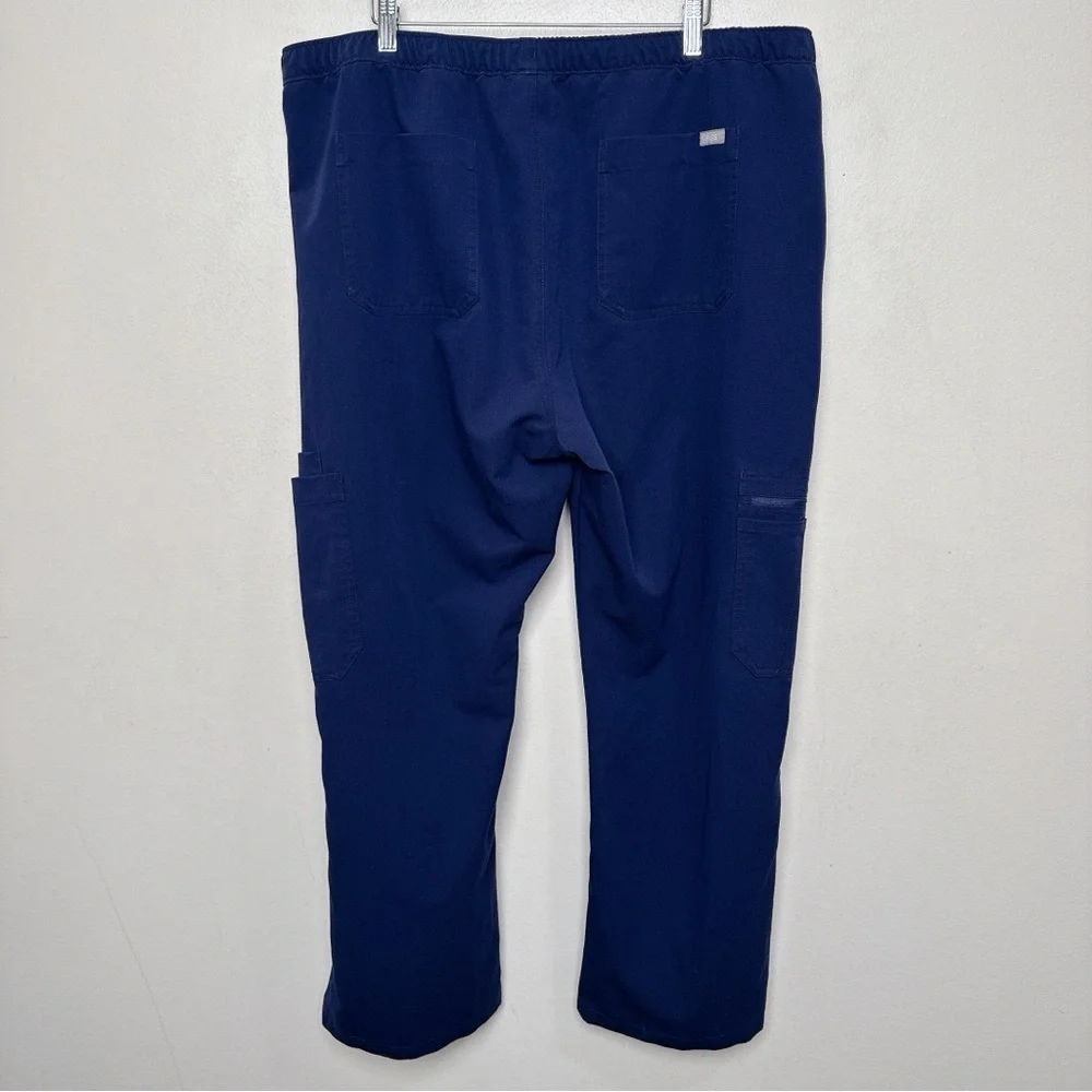 Figs Mens XXL Cairo Cargo Scrub Pants Blue Navy